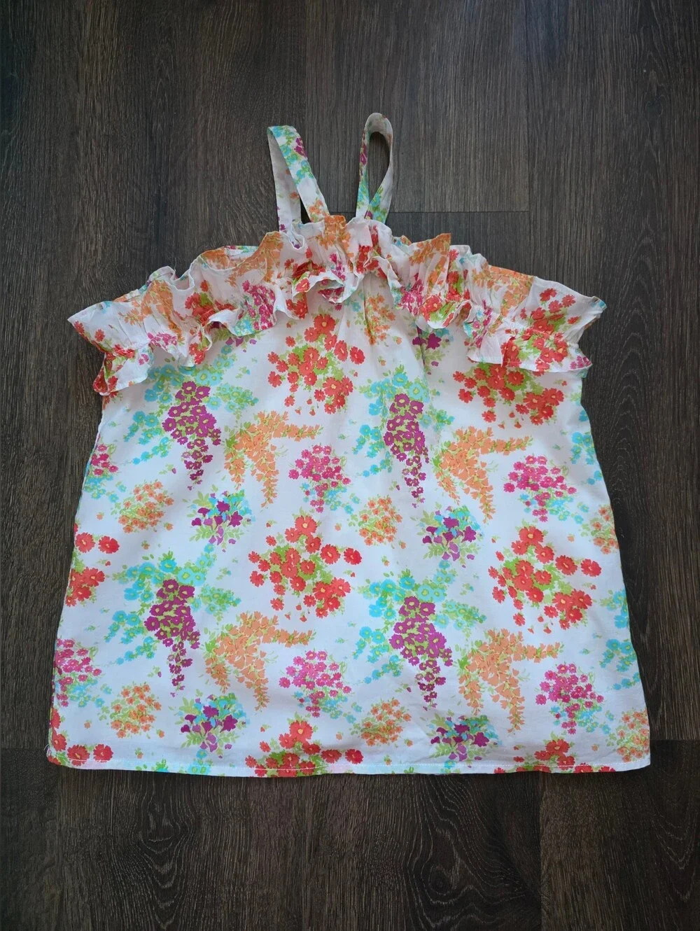 Janie & Jack floral ruffle shorts outfit